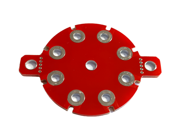 Tube-Town Turret-Sockel PCB - red