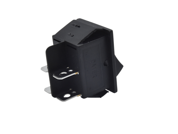 Rocker switch, 2 position, DPST, ON-OFF, black