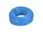 Hook-up wire, 1 mm² solid, 100 m, blue
