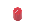Knob Fluted Miniatur, red