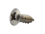 Countersunk raised head screw 4.2 x 13 mm - silver, DIN 7983 / ISO 7051